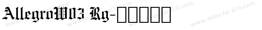AllegroW03 Rg字体转换